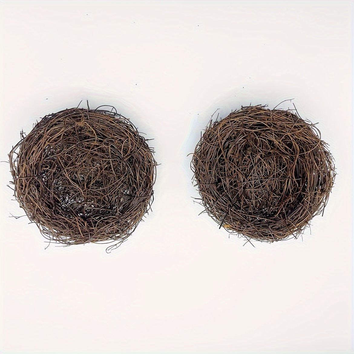 2pcs Handmade Rattan Bird Nests for Garden Decor Suitable for Bird Species