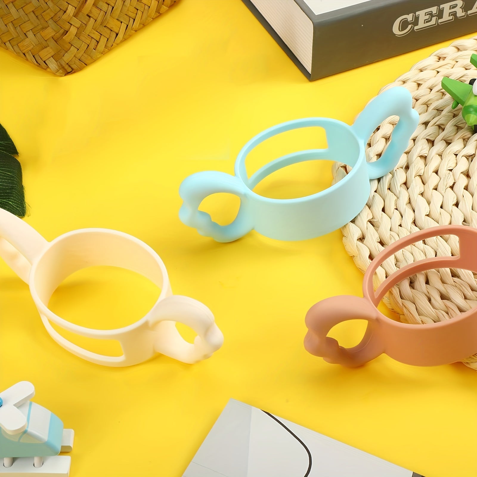 Baby Bottle Handles for Infants 0-3 Years BPA-Free Blue Lightweight