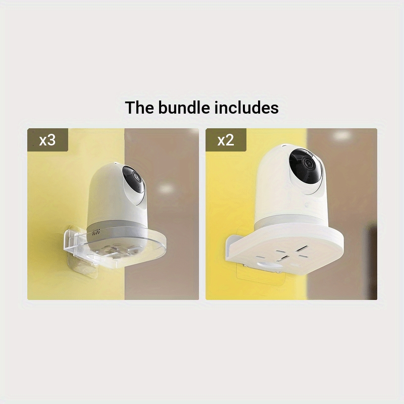 Acrylic Wall-Mounted Camera Bracket Adhesive No Drilling Monitoring Equipment Storage