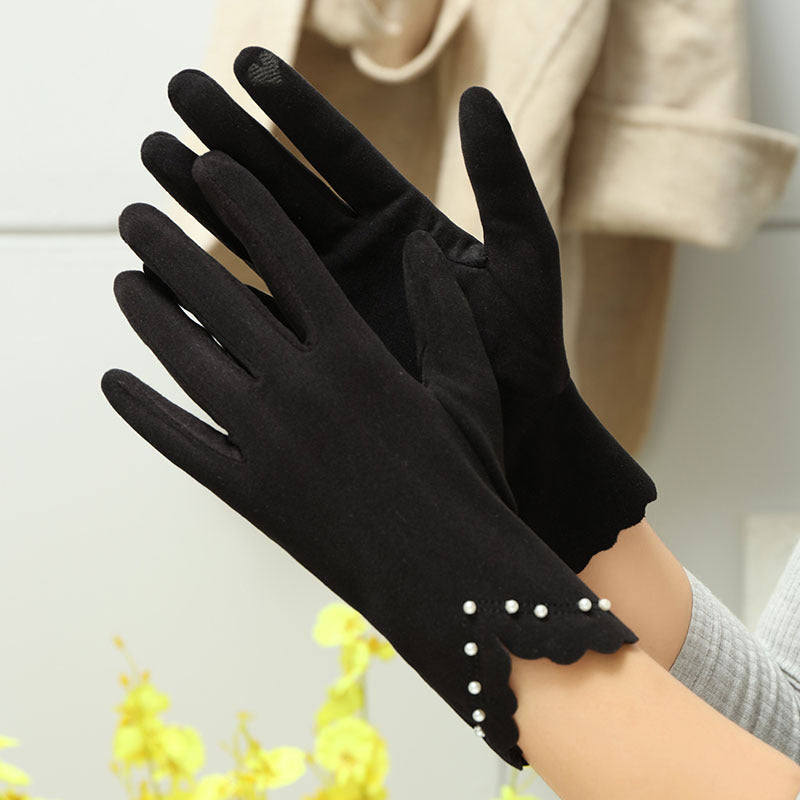 Women's Winter Gloves Lightweight Windproof Cold-Proof Thin