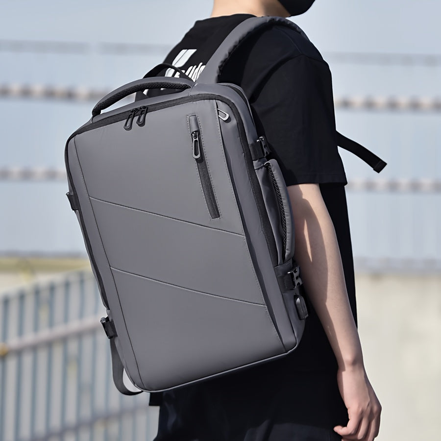 Multi-Functional Outdoor Travel Backpack with Laptop Compartment and Trolley Sleeve