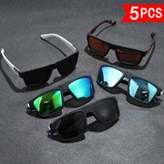 Square Fashion Glasses for Men and Women Polycarbonate Frame Decorated Mirror Polarized Photo Prop