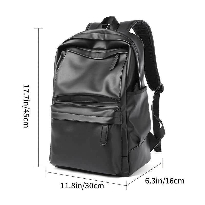 Waterproof Travel Backpack with Laptop Compartment for Casual Use 39.62 cm Black