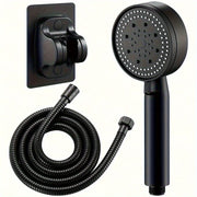 Handheld Shower Head with 5 Adjustable Modes Wall Mount Round Plastic Bathroom Accessory