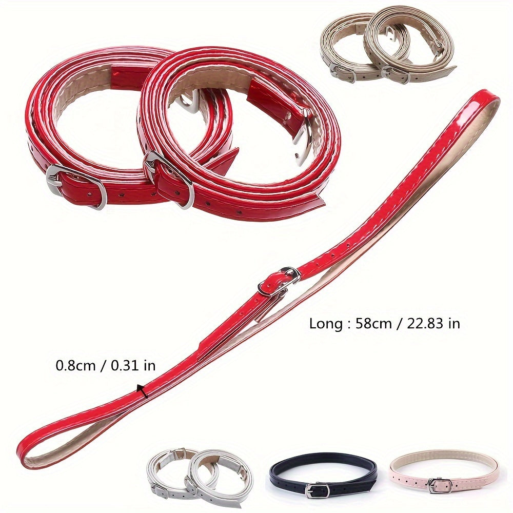 Women's Adjustable High Heel Shoe Straps Ankle Belt Pack of 2