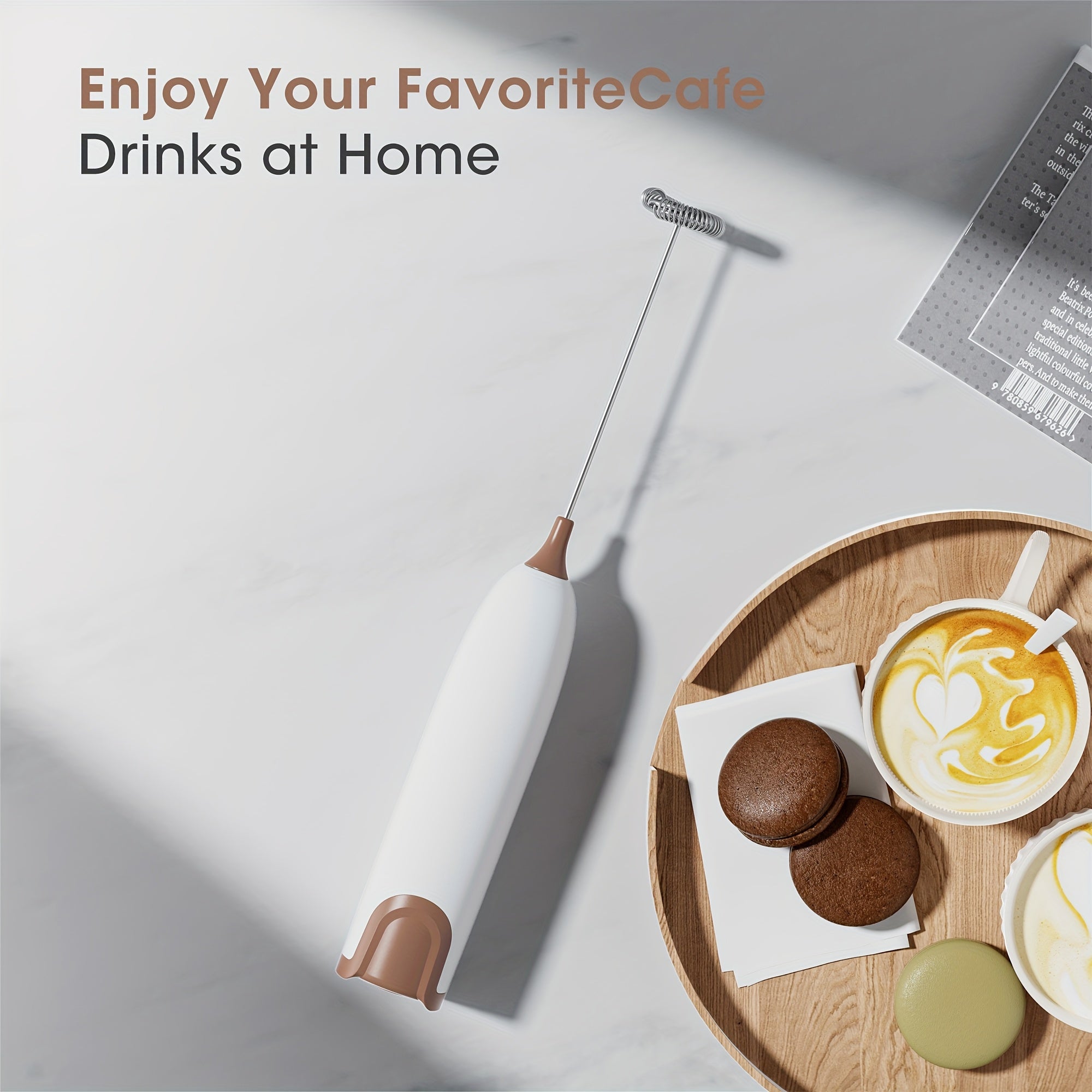 Electric Milk Frother For Frothy Coffee And Creamy Cappuccinos Non-Battery