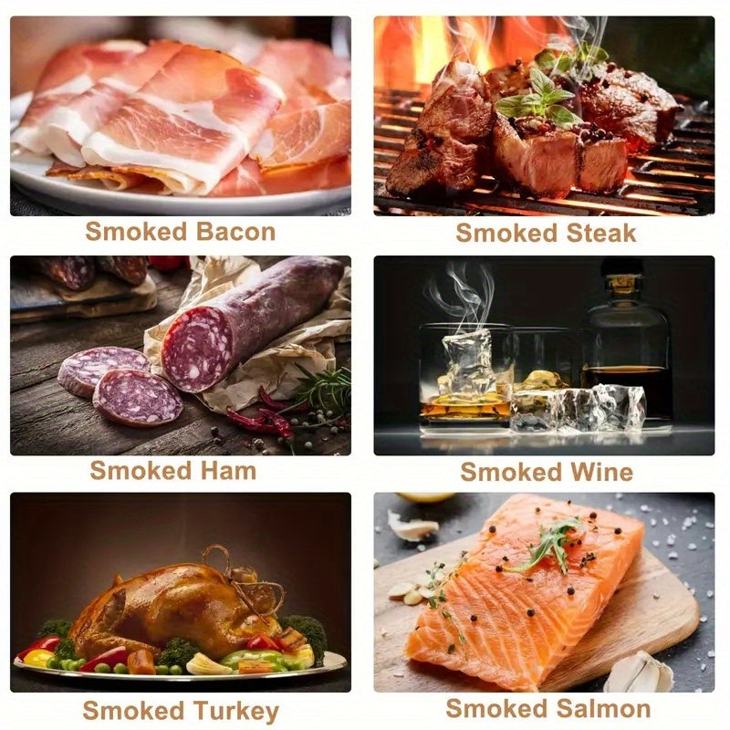 6 Flavors Smoked Wood Chips for Cocktails Whiskey Steak Refill