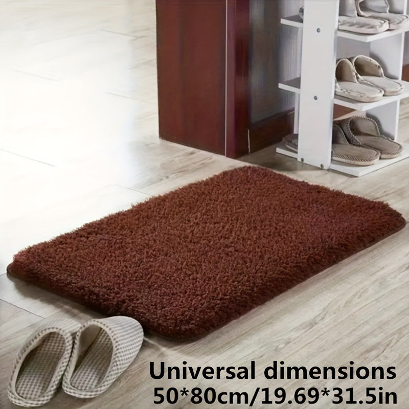 Thickened Plush Absorbent Non-Slip Bathroom Bathtub Rug