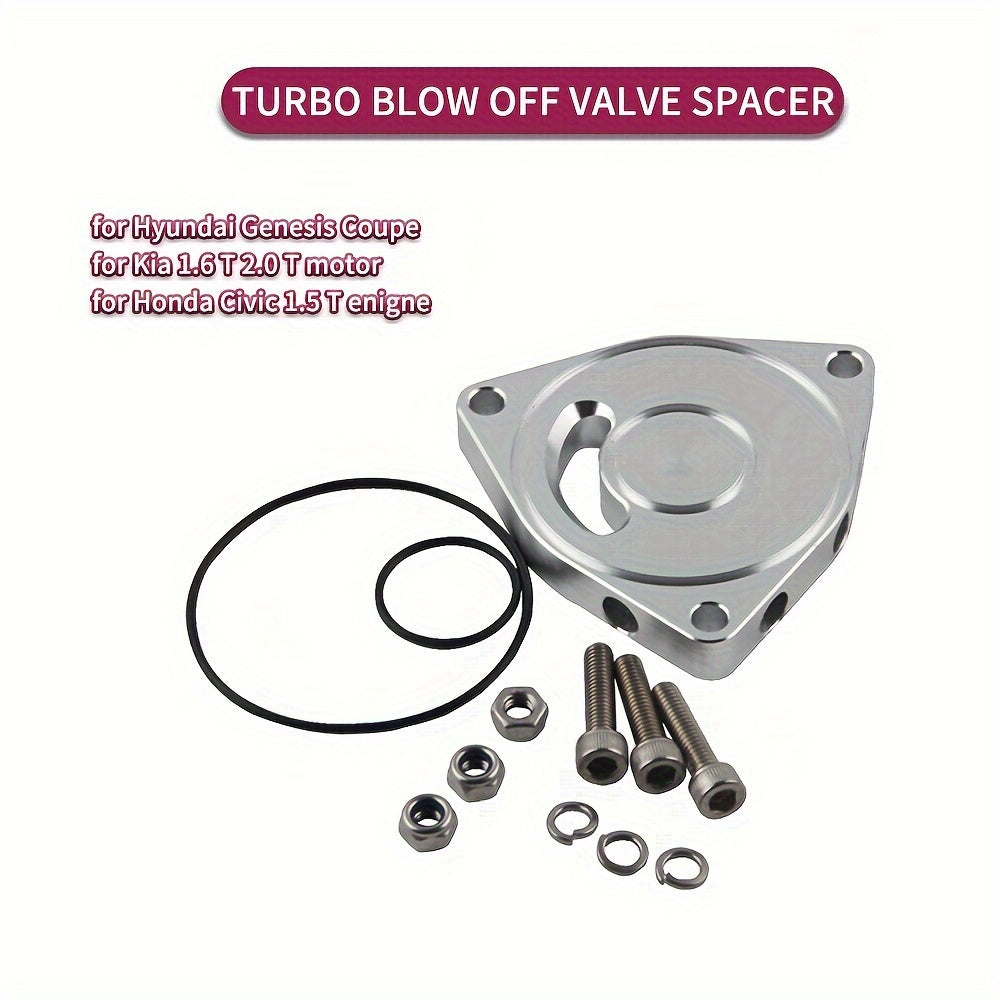 Aluminum Alloy Blow Off Valve Spacer for Car Turbo Engines in Red Blue Black Silver