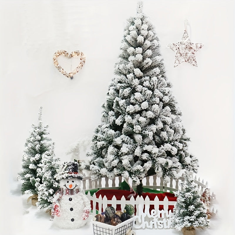 Artificial Christmas Tree PVC and Plush Fake Cedar Holiday Decor for Home Office Garden