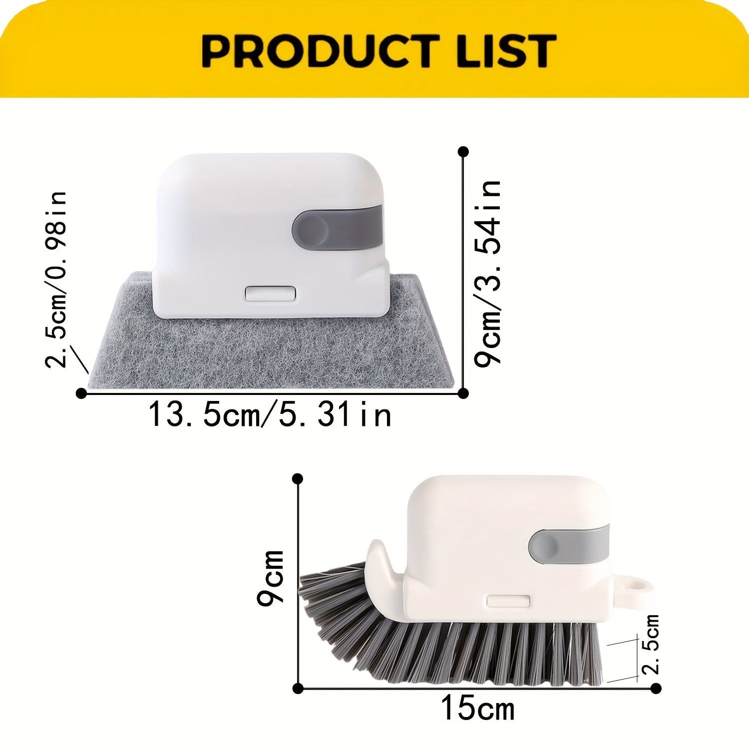 23-Piece Cleaning Brush Set for Floors, Bathrooms, Kitchen, Car Wheels