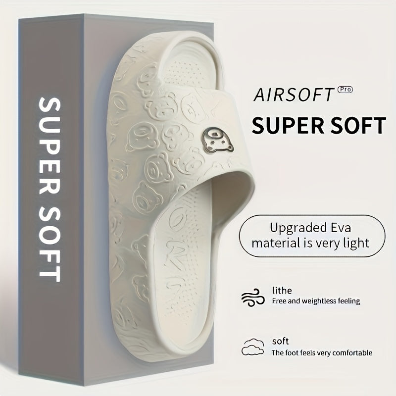 Women's Open-Toe Summer Indoor Outdoor Slippers Thick Sole Comfortable Slides