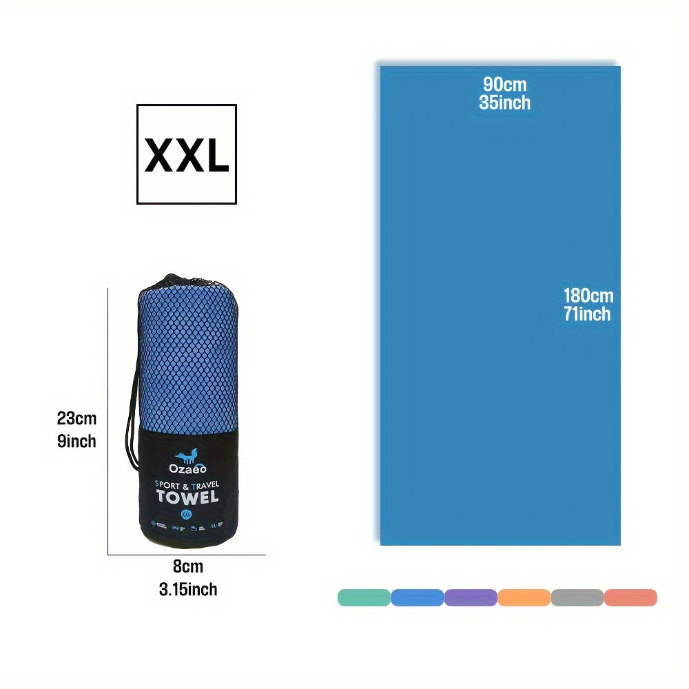 Microfiber Travel Towel Quick Dry Lightweight Sports Beach Hiking Yoga Golf Pickleball