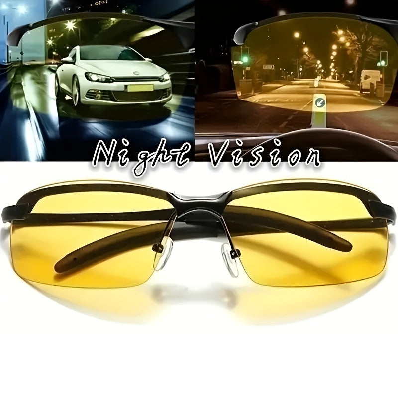 Women's Semi-Rimless Night Vision Driving Glasses Buy Two Get One Free