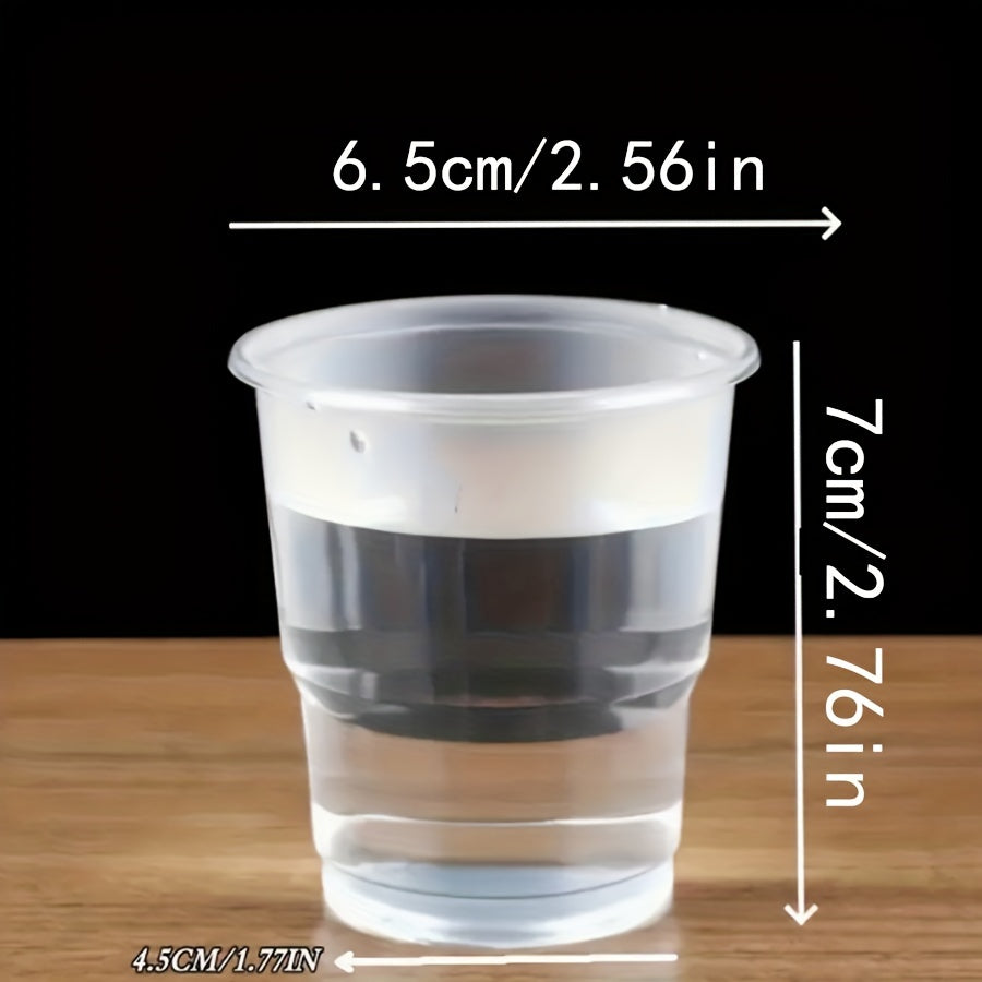 Paquete de 50 vasos de plástico desechables libres de BPA, irrompibles para bebidas frías