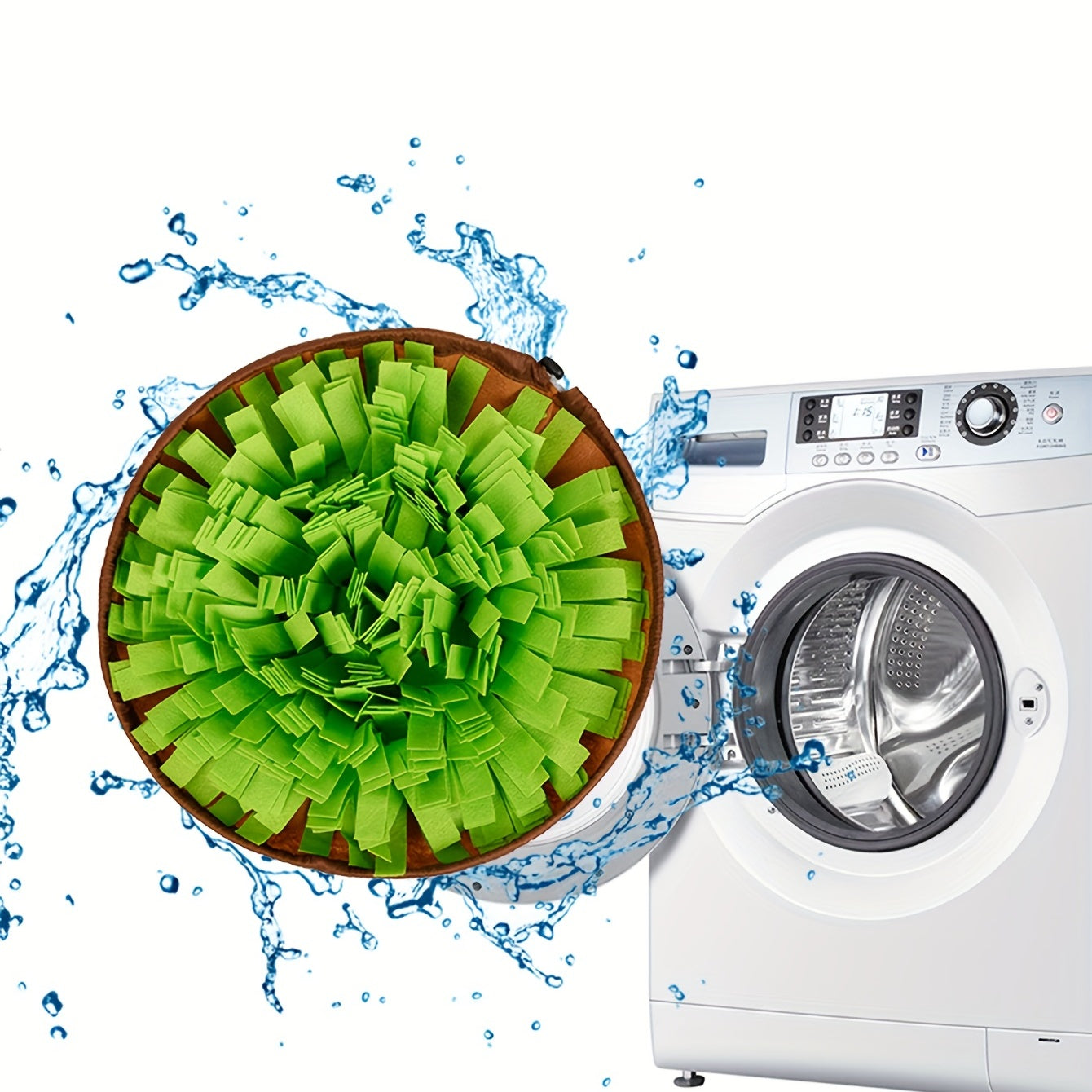 Round Dog Sniffing Puzzle Toy Hide Treats Natural Foraging Stimulating