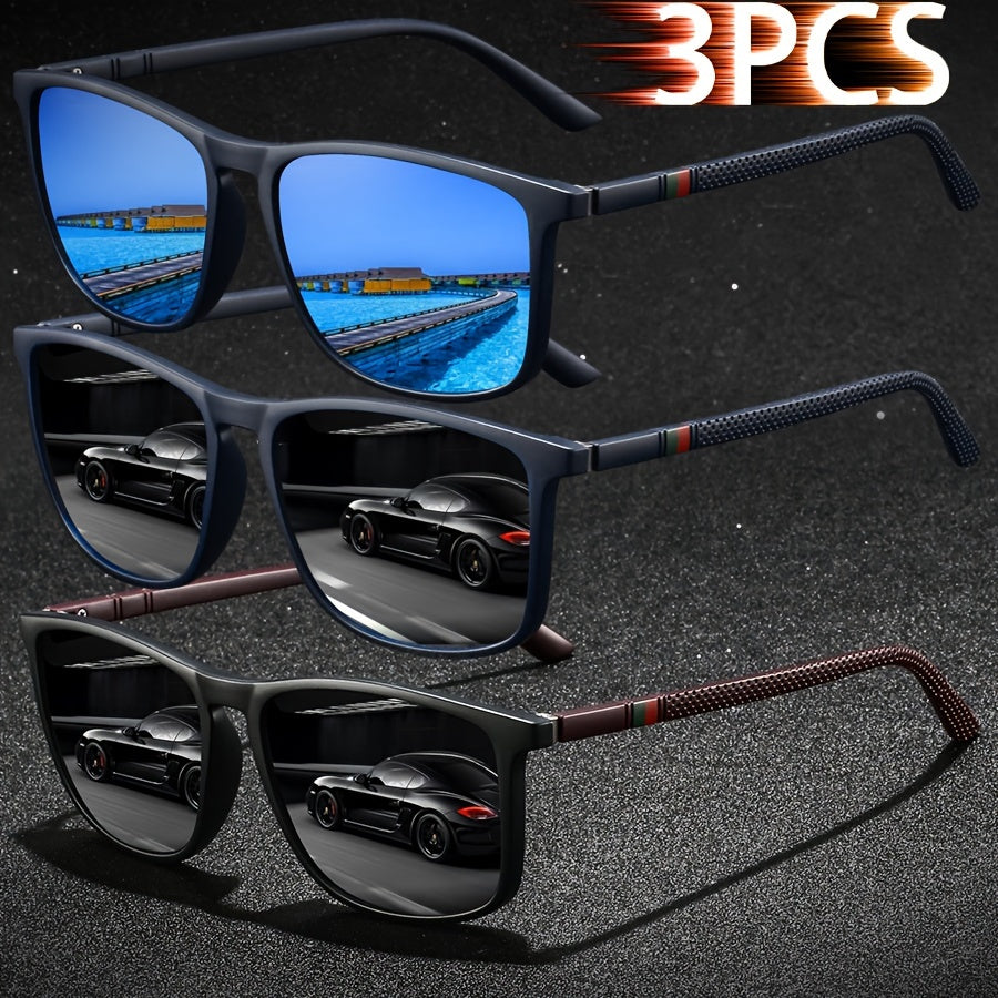 Erkaklar va ayollar uchun vintage chiziqli kvadrat moda ko'zoynaklari, haydash, baliq ovlash, sayohat va ta'til uchun hashamatli dizayner ko'zoynaklari. Tropik plyaj ta'tili pastel ranglarida klassik to'rtburchakli uslub.