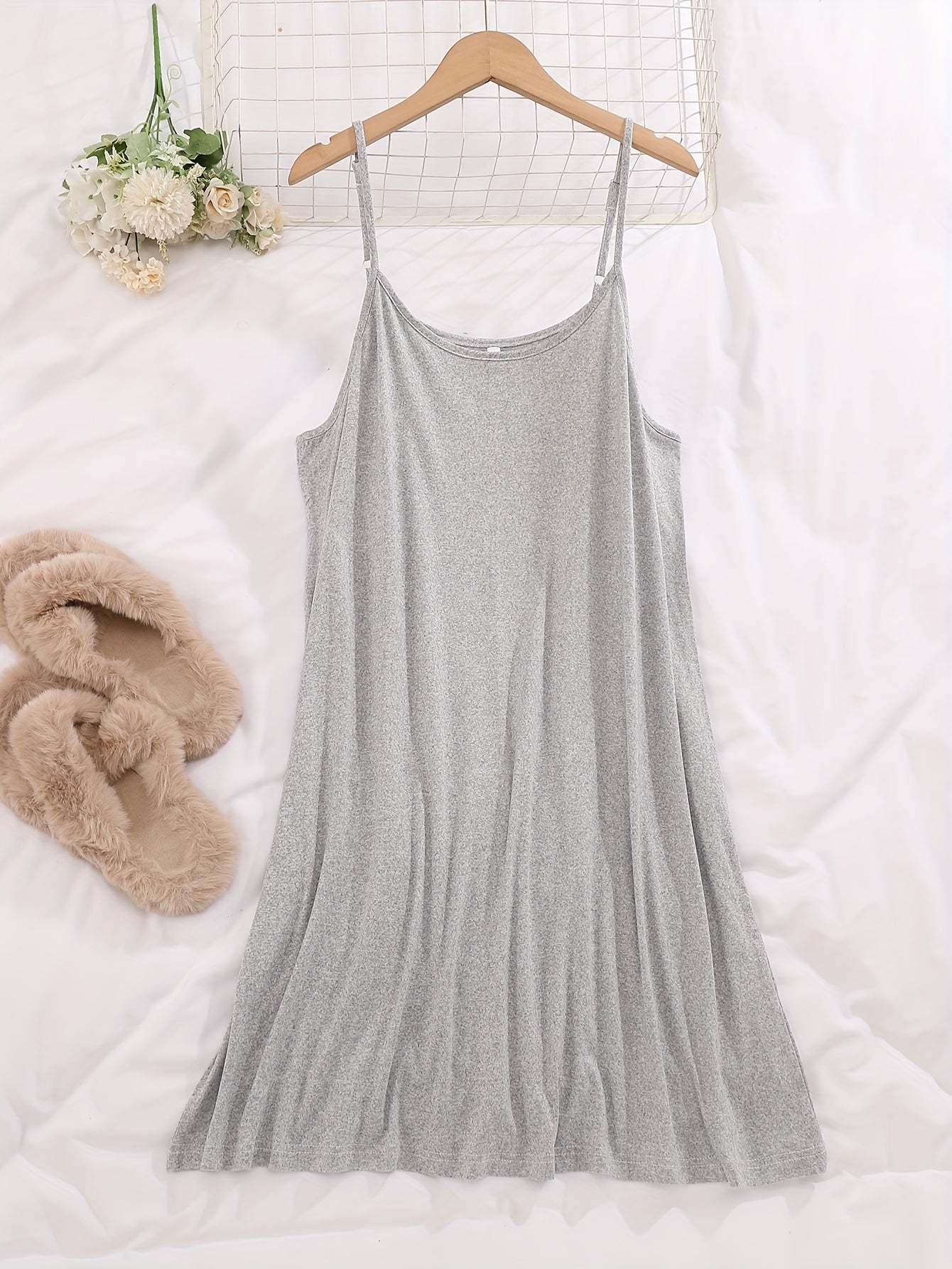 Набор женских ночных рубашек больших размеров, хлопковый однотонный трио