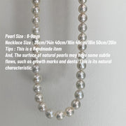 8-9mm Natural Freshwater Pearl Necklace for Women Elegant Jewelry for Weddings and Special Occasions