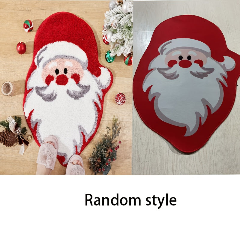 Christmas Tree Bathroom Mat Non-Slip Rug for Bathroom Living Room Entryway