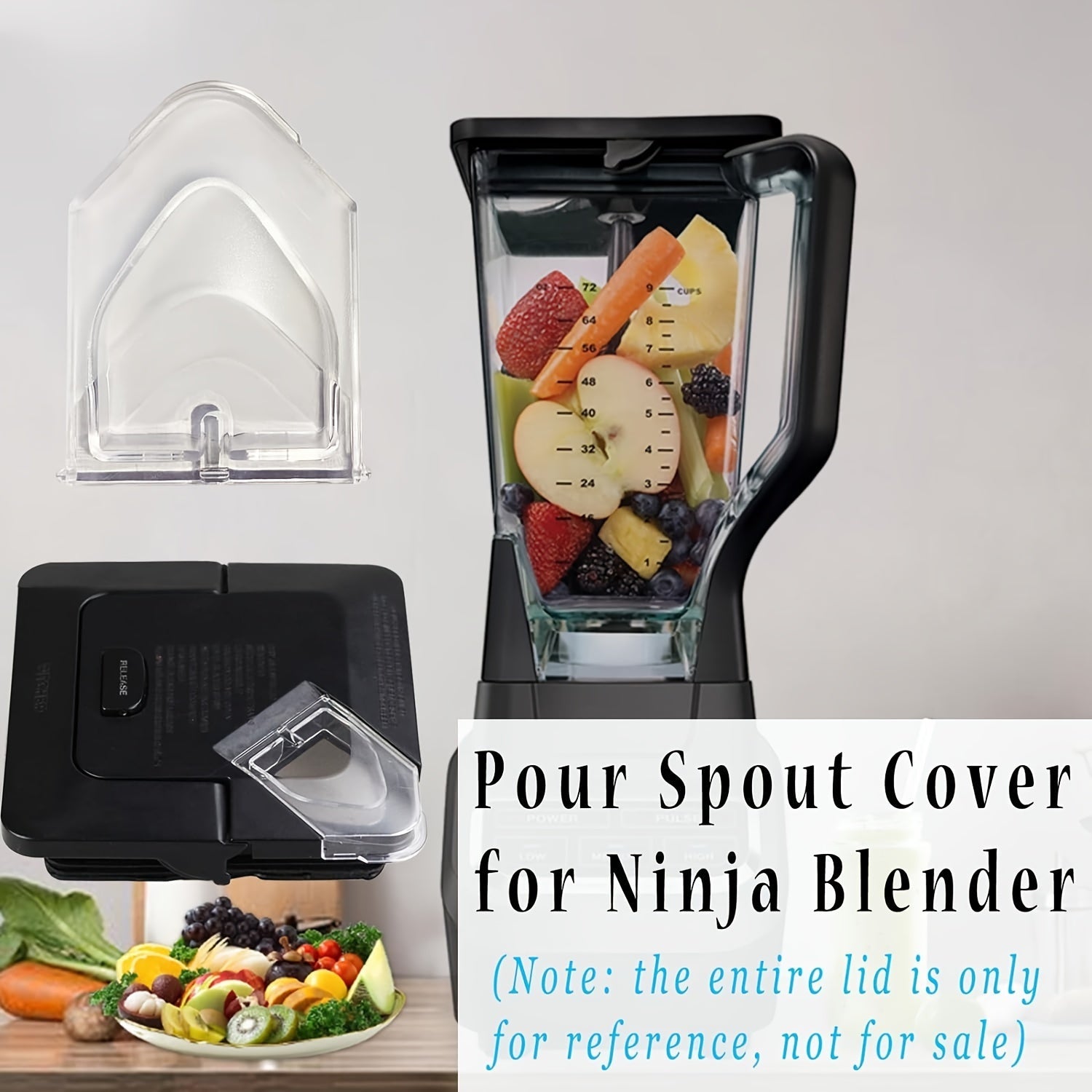 Blender Replacement Spout Cover for 72 oz Square Pitcher Compatible with NJ600 NJ602 BL500 BL781