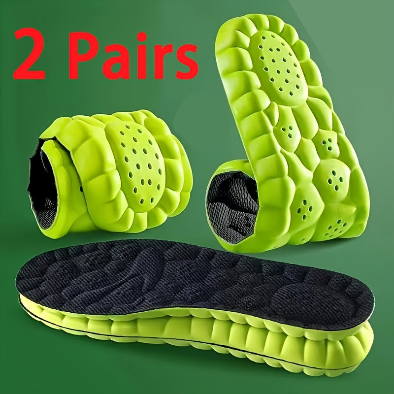 Plantillas de esponja elástica suaves y ligeras para deportes y zapatos casuales, 2 pares