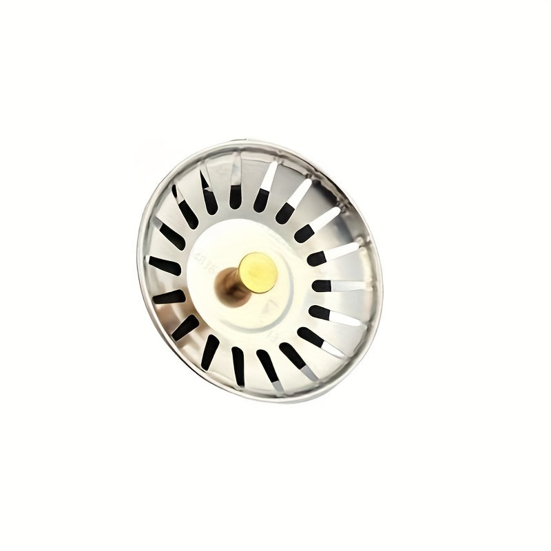 Stainless Steel Sink Plug Durable Unpolished Hair and Waste Collector for Home and RV