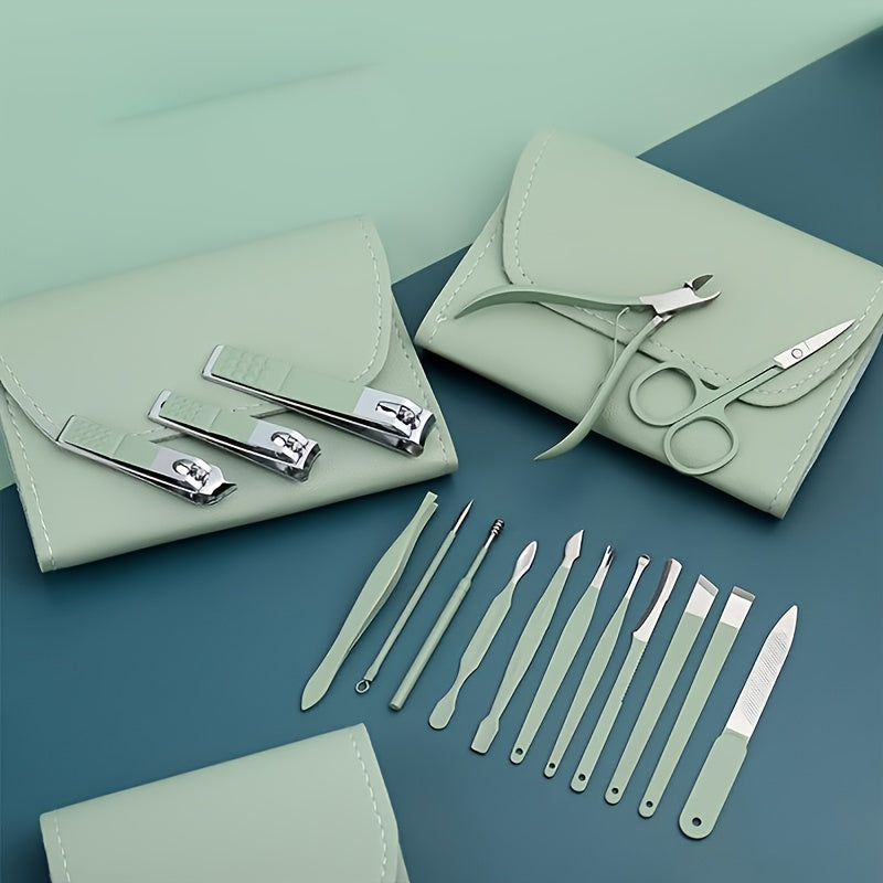 Nail Clipper Set with Foot Care Tools and Ear Cleaner Stainless Steel