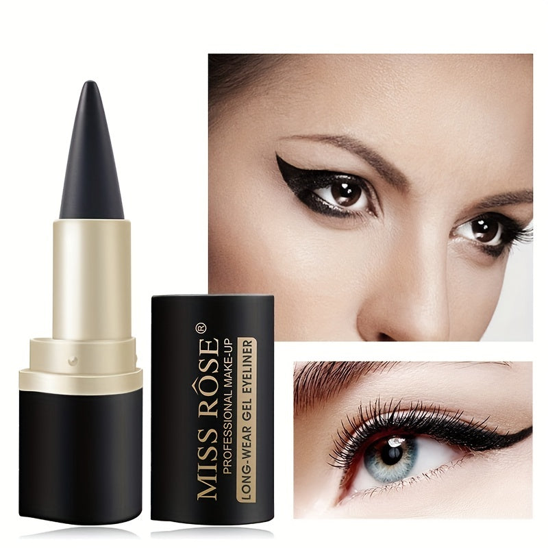 Women's Waterproof Black Gel Eyeliner Stick for Flawless Makeup