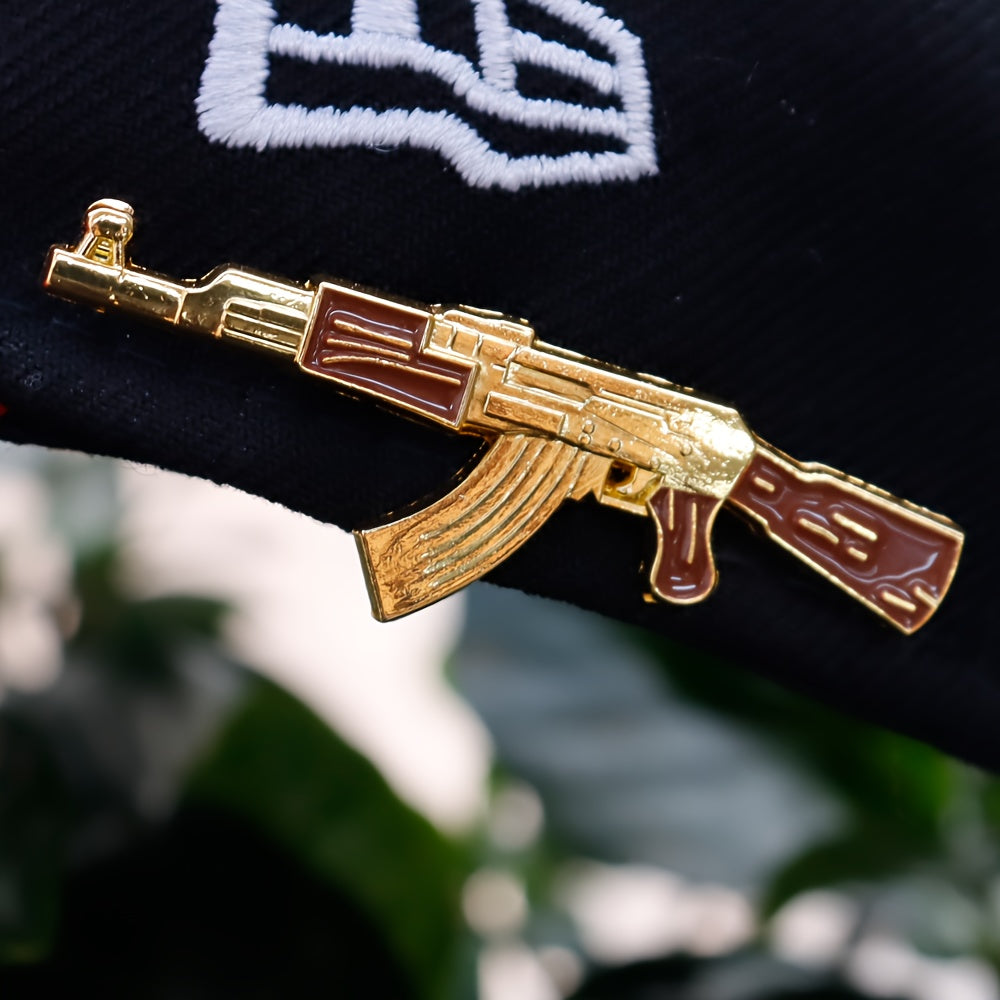 Men's Metal AK47 Decorative Lapel Pin 1 Piece