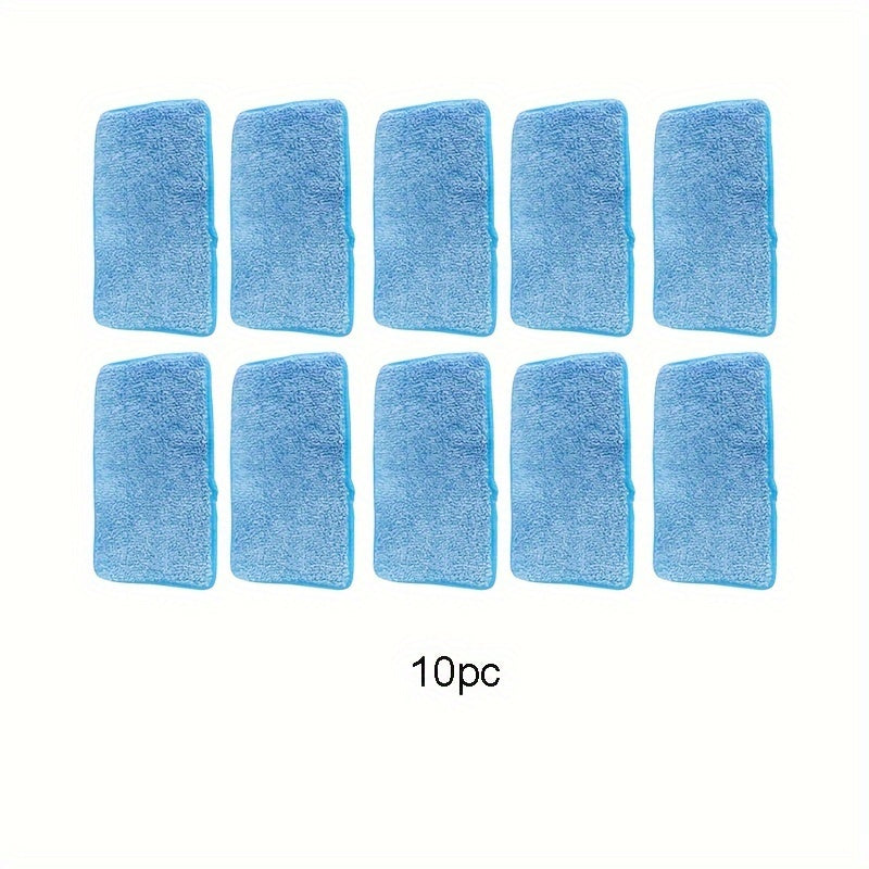 Set of 6 Reusable Microfiber Mop Pads for Wet or Dry Cleaning, 25.4-30.48 cm