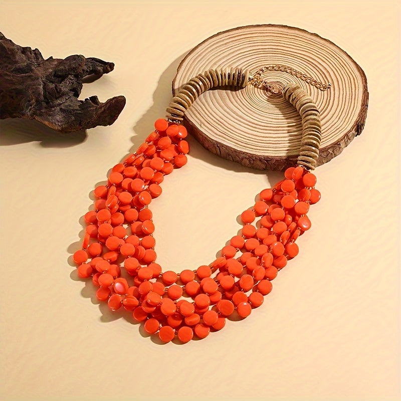 Boho Chic Beaded Kokos qobig'i taqinchoq ayollar uchun yozgi ta'til sovg'asi