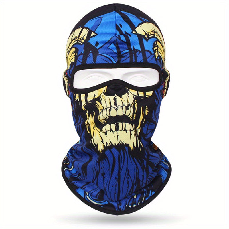 Full Face 3D Anime Skull Balaclava Ski Mask for Men and Women for Cycling Skiing and Outdoor Sports