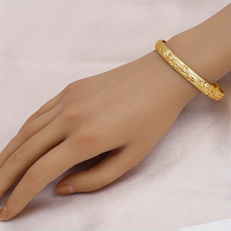 Vintage uslubidagi 6 ta bangle to'plami - Ayollar uchun zamonaviy mis bilakuzuklar, to'ylar va partiyalar uchun ajoyib, 14-fevral kuni berish uchun mukammal sovg'a.