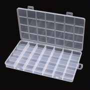Plastic Storage Box with 28 Compartments for Jewelry Earrings Beads and Crafts