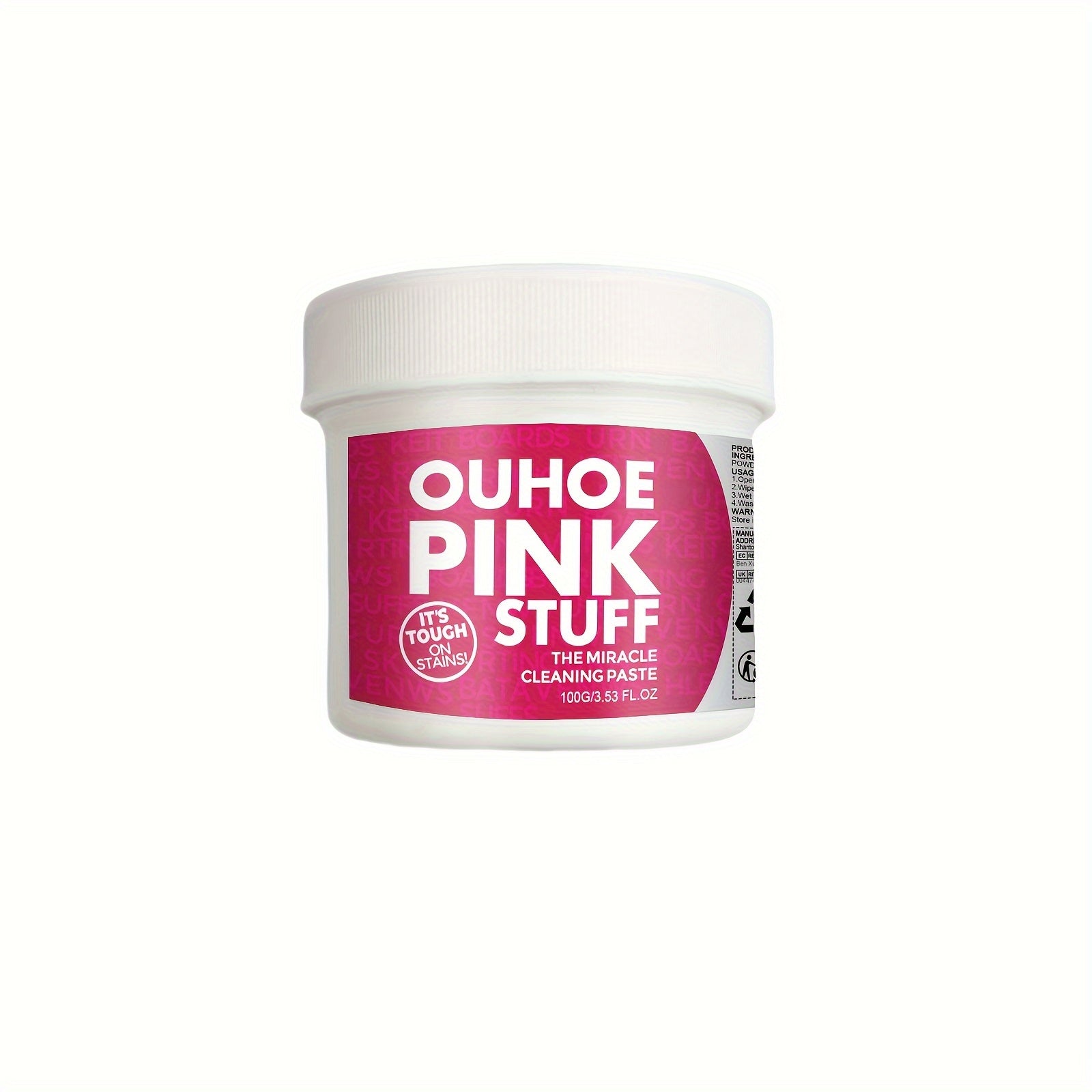 Pink Cleaning Paste for Kitchen Oil Stains Residue Free Gel