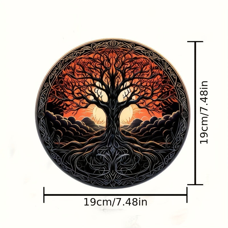 Colorful Tree of Life Acrylic Suncatcher for Home Decor and Gifts