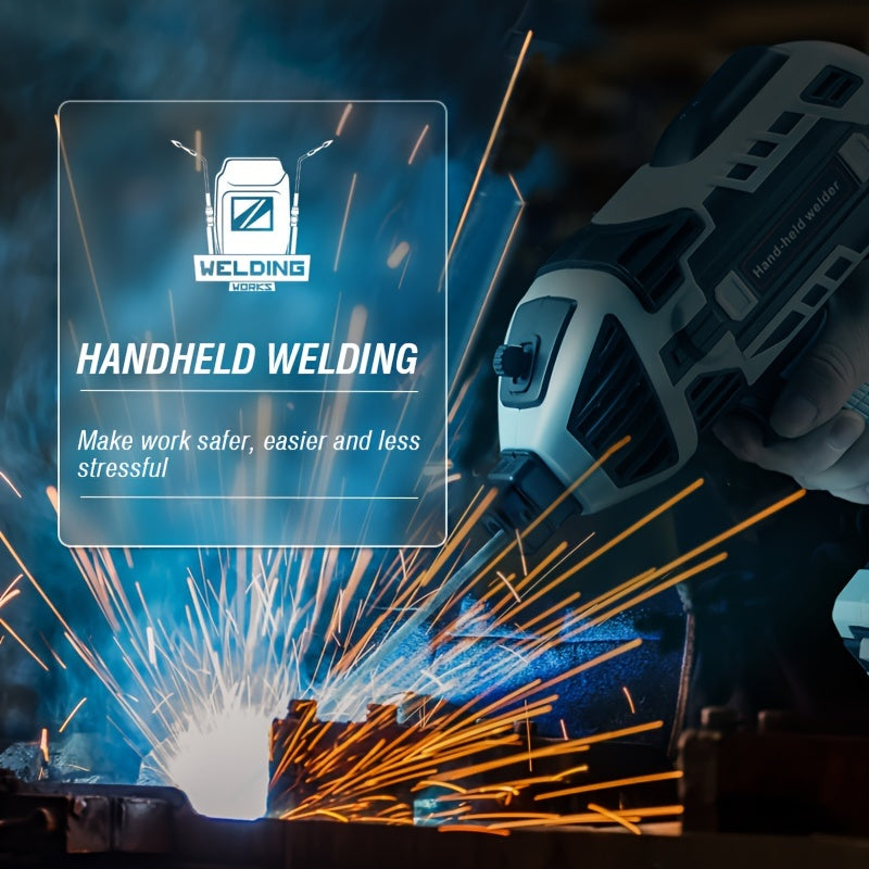 Handheld Arc Welder 220V Semi-Automatic Electric Welding Machine with Toolbox