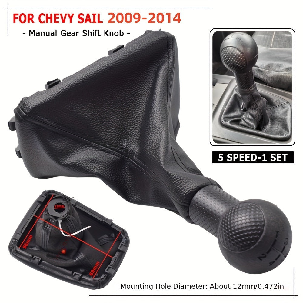 Universal PU Leather Gears Shift Knob Gaiter Dustproof Cover for Manual Car