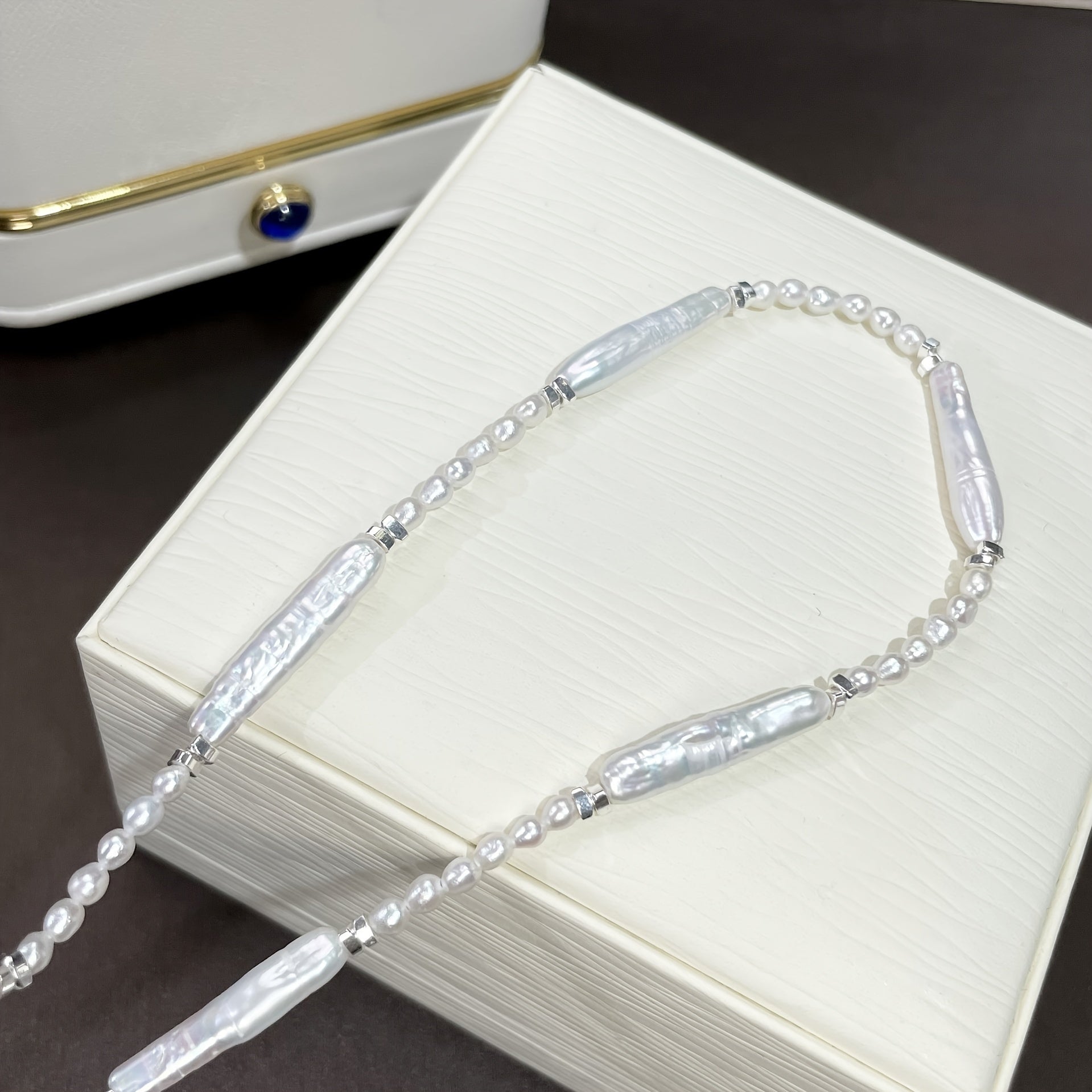 Barokko Marvarid Zanjiri Bir Necha Usulda - Tabiiy Toshdan Yasalgan, Iyul Tug'ilgan Kunlari Uchun Mukammal, Partiyalar va Festivalga Mos - Xotin, Qiz, Do'stlar yoki Oila Uchun 14 Fevral, Tug'ilgan Kunlar, Rojdestvo yoki Yubileylar Uchun O'ylangan Hediya