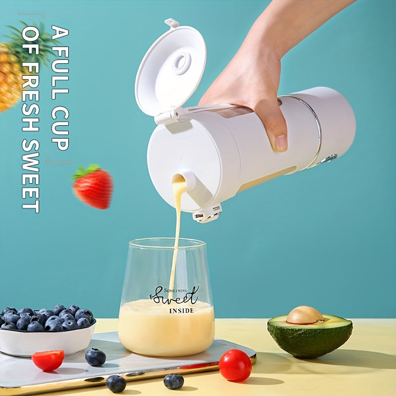 Portable Juicer with Digital Display, Compact Design, USB Rechargeable