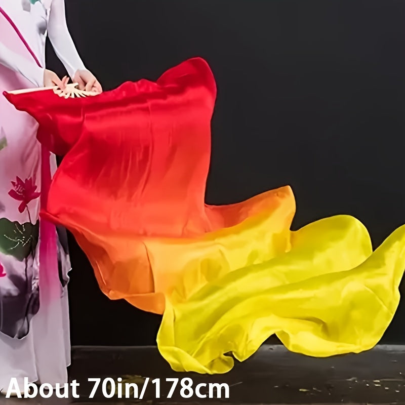 177.8cm Gradient Belly Dance Hoop for Right-Handed Performers Durable Silk-Like Texture