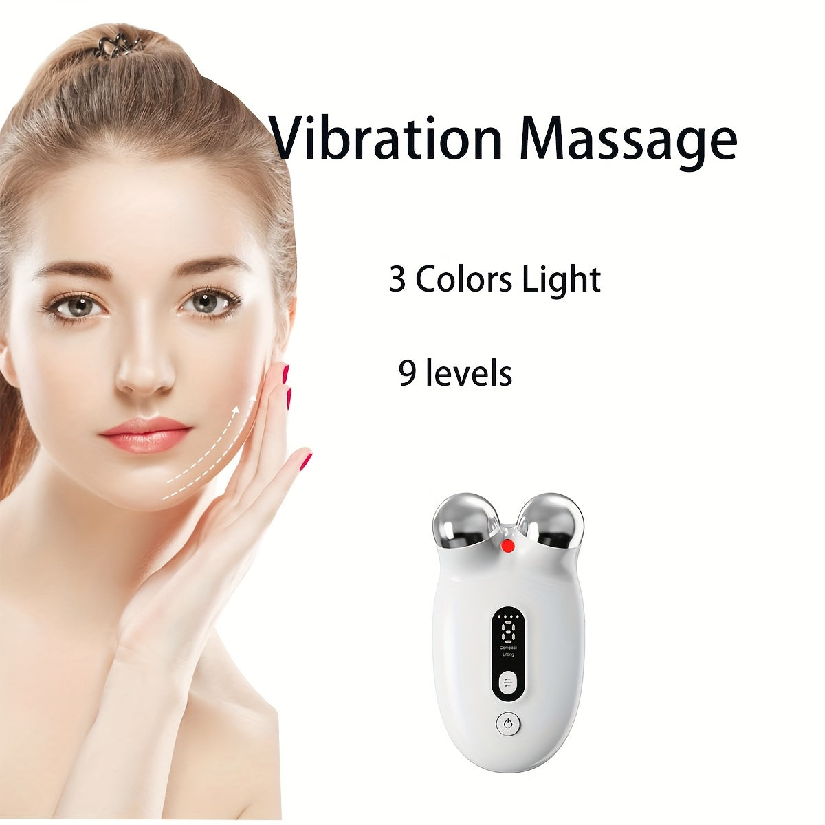 Yuz va bo'yin uchun ixcham USB orqali zaryadlanadigan vibratsiyali massajer, ayollarning teri parvarishi uchun ideal. 3 rejim, 9 intensivlik darajasi bilan ajoyib Onalar kuni sovg'asi. Portativ va zaryadlanadigan, ixcham.