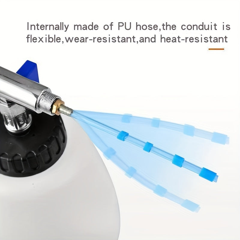 High-Pressure Car Interior Cleaning Gun with Brush and Pneumatic Dust Blower
