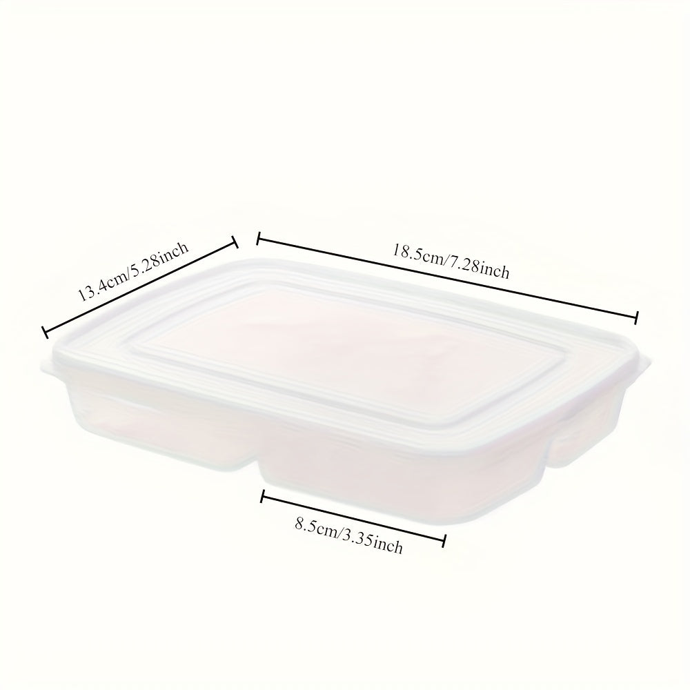 2-Pack PVC Food Storage Containers with Lids, Reusable, Stackable, BPA-Free
