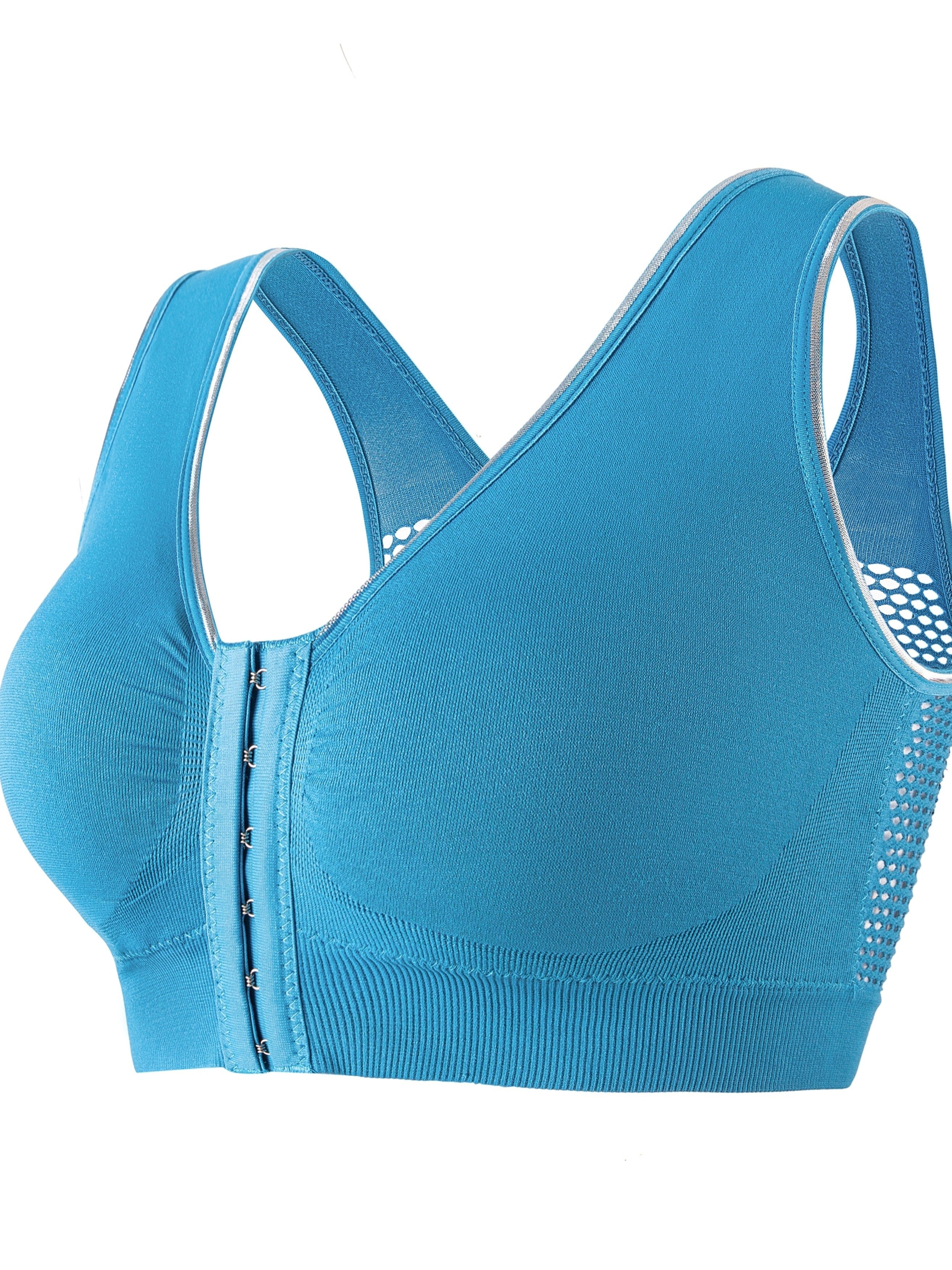 Plus Size Seamless Wire-Free Sports Bra Adjustable Yoga Bra