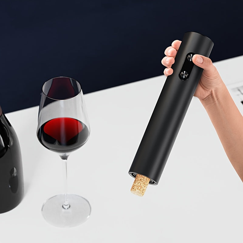 Electric Wine Opener Set with Foil Cutter Preserver Pourer and Storage Base