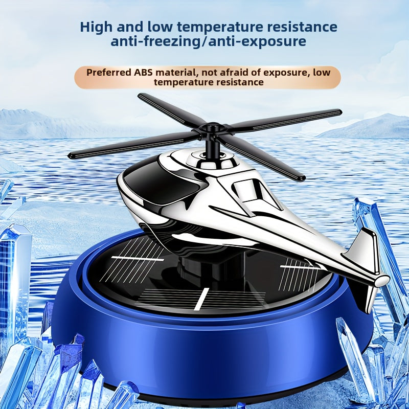 Solar Car Diffuser Air Freshener Aromatherapy Helicopter Decoration Gift