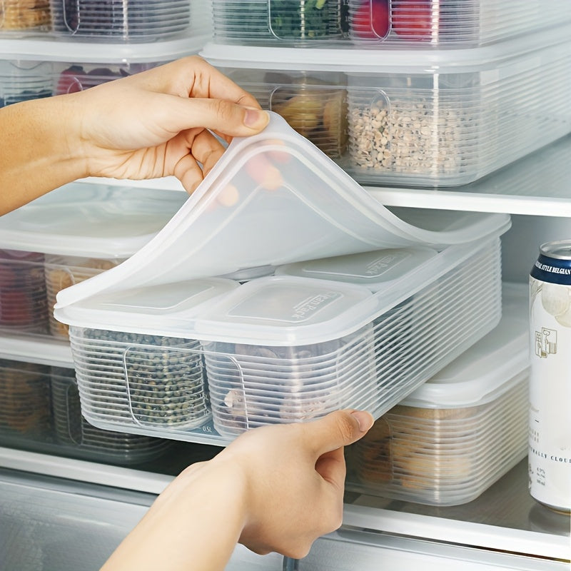 7-Piece Food Storage Container Set Leak-Proof Freezer Safe Stackable PP Material