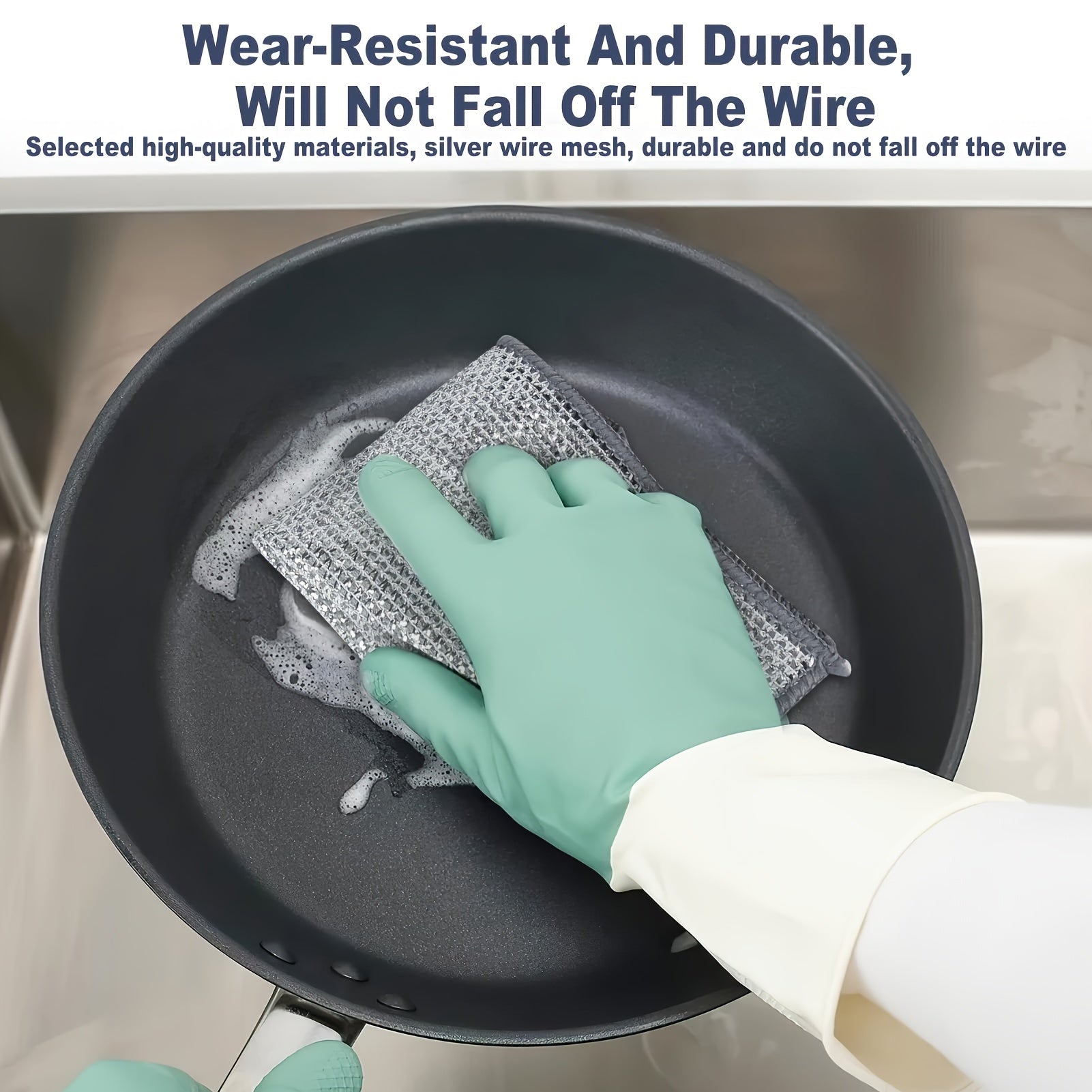 Non-Stick Oil Iron Rag Kitchen Cleaning Cloths for Pots Dishes and Surfaces